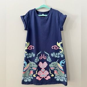 Girls Tea Collection Dragon T-shirt Dress Size 7